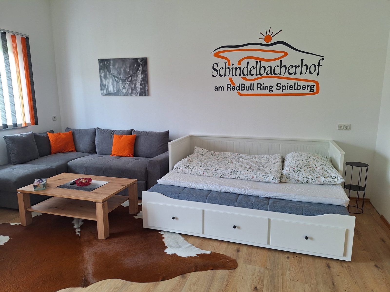 Apartment mit Wohn- und Schlafbereich in Spielberg